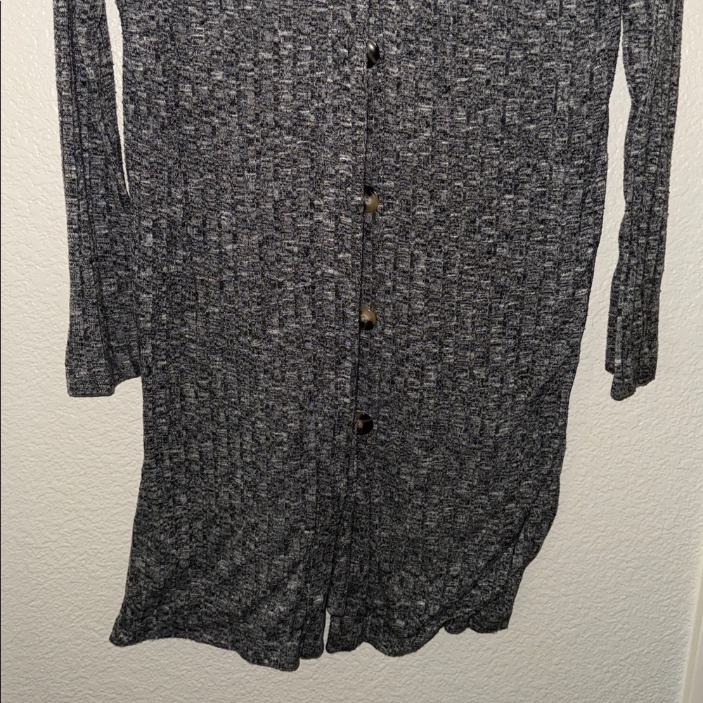 Gray Button-Up Cardigan - Picture 2 of 2